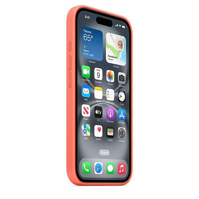 Чехол для iPhone 16 Silicone Case with MagSafe - Tangerine 400_400_478182