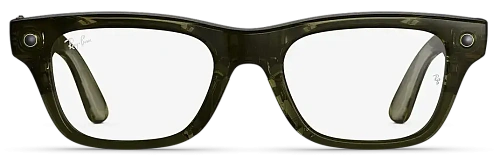 Умные очки Ray-Ban Blayzer Optics (Gen 2) - Shiny Transparent Dark Olive/Clear - Size M (S50) RW7001 500_191_884993