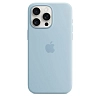 Чехол для iPhone 15 Pro Max Silicone Case with MagSafe - Light Blue