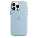 Чехол для iPhone 15 Pro Silicone Case with MagSafe - Light Blue