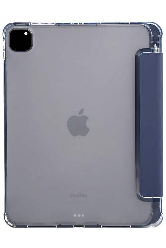 Прозрачный чехол-книжка для iPad Pro 12.9 с тройным загибом Синий 250_100_121734