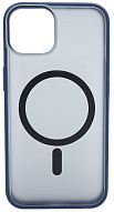Чехол для iPhone 14 матовый с MagSafe Синий 500_191_534223