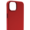 Чехол для iPhone 14 кожаный с MagSafe Красный