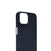 Карбоновый чехол для iPhone 14 WiWU Kevlar с Magsafe Синий 100_100_137611