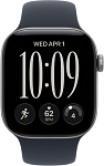 Часы Apple Watch Series 12 42mm Aluminium Case GPS Space Gray Sport Band Navy Blue S/M 250_100_851812
