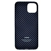 Карбоновый чехол для iPhone 14 WiWU Kevlar с Magsafe Синий 100_100_137609