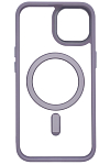 Чехол прозрачный с цветным бортиком MagSafe iPhone 14 Plus Голубой 250_100_125038