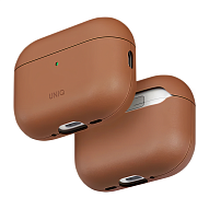 Кожаный чехол для AirPods Pro 3 Uniq Lyden VEX Vegan Leather - Caramel 500_191_623707