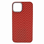 Карбоновый чехол для iPhone 14 Plus KZDOO Kevlar Красно-оранжевый 250_100_119563