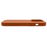 Чехол для iPhone 14 Pro Max кожаный с MagSafe Оранжевый 250_100_124188