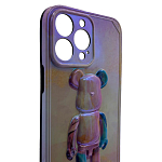 Чехол для iPhone 13 Pro с 3D мишкой Голографический 250_100_533512