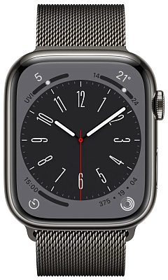 Часы Apple Watch Series 8 45mm Stainless Steel Case Milanese Loop Graphite 400_400_640175