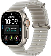 Часы Apple Watch Ultra 4 49mm Titanium Case Natural / Ocean Band Translucent Gray 500_191_853455