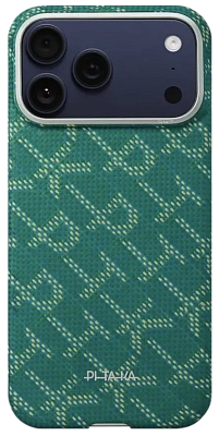 Чехол для iPhone 17 Pro Pitaka Edge Ultra Slim Case - Gold/Green 400_400_762013