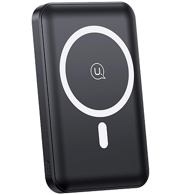 Внешний аккумулятор USAMS MagSafe Magnetic Power Bank 15w 10000mAh (черный) 400_400_136270