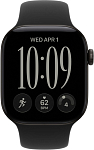 Часы Apple Watch Series 12 46mm Aluminium Case GPS Black Sport Band Black M/L 250_100_851741
