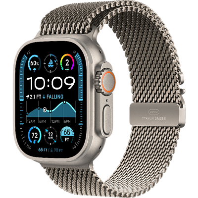 Часы Apple Watch Ultra 2 49mm Titanium Case GPS+Cellular Titanium Milanese Loop M 400_400_487912