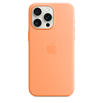 Чехол для iPhone 15 Pro Silicone Case with MagSafe - Orange Sorbet