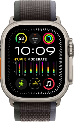 Часы Apple Watch Ultra 2 49mm Titanium Case GPS+Cellular Trail Loop Blue/Black M/L 400_400_640823