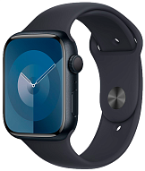 Часы Apple Watch Series 9 45mm Aluminium Case Sport Band Midnight M/L 500_191_110798