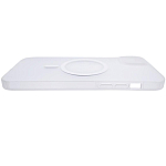 Чехол для iPhone 14 Plus Wlons с MagSafe прозрачный матовый с рамкой Белый 250_100_135568
