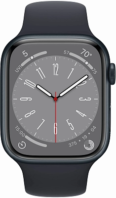 Часы Apple Watch Series 8 41mm Aluminum Case GPS Sport Band Midnight M/L 400_400_640085