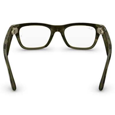 Умные очки Ray-Ban Blayzer Optics (Gen 2) - Shiny Transparent Dark Olive/Clear - Size L (S54) RW7001 400_400_883675