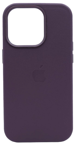 Чехол для iPhone 14 Pro Max кожаный с MagSafe Темно-фиолетовый 250_100_533929