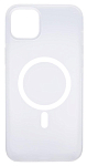 Чехол для iPhone 14 Wlons с MagSafe прозрачный матовый с рамкой Белый 250_100_135428