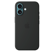 Чехол для iPhone 16 Silicone Case with MagSafe - Black 500_191_534757