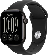 Часы Apple Watch Series 12 42mm Aluminium Case GPS Black Sport Band Black M/L 500_191_851827