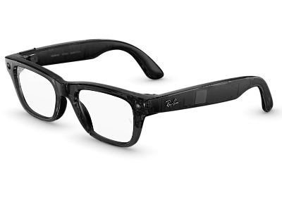 Умные очки Ray-Ban Blayzer Optics (Gen 2) - Shiny Transparent Black/Clear - Size L (S54) RW7001 400_400_883712