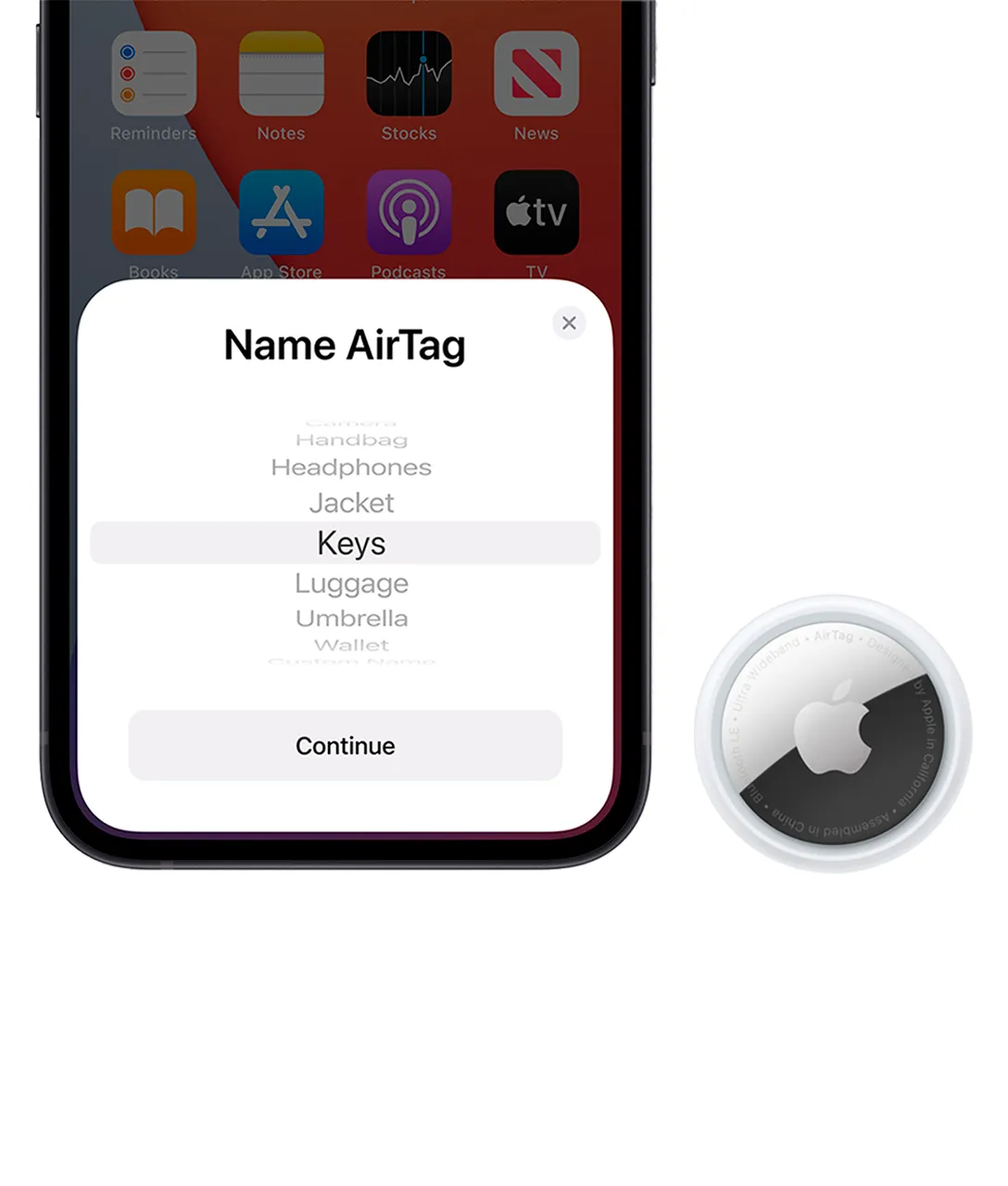 Поисковый трекер Apple AirTag (4 штуки)