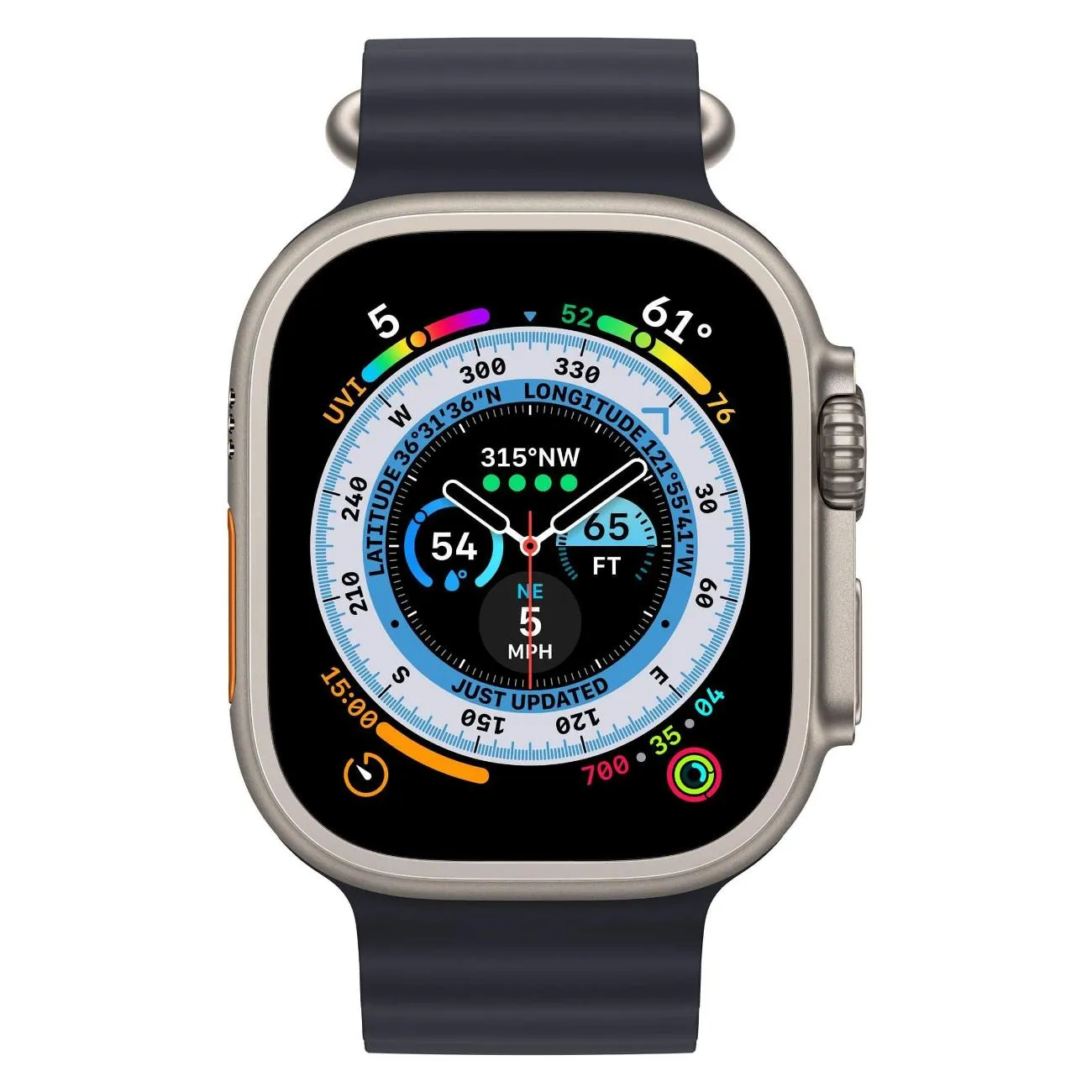 Часы Apple watch Ultra 49mm Titanium Case GPS+Cellular Ocean Band Midnight
