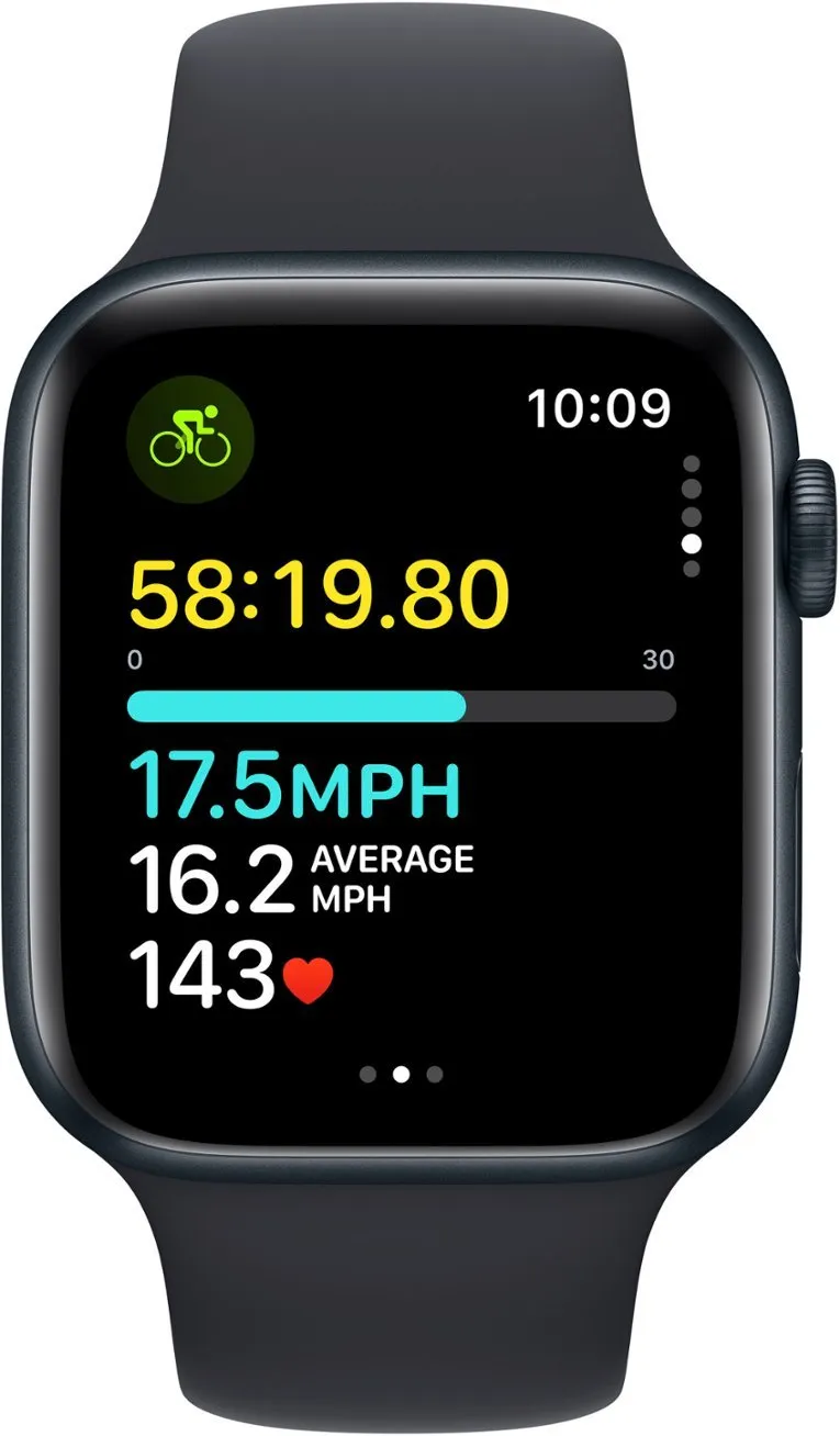 Часы Apple Watch Series SE 2023 44mm Aluminium Case GPS Sport Band Midnight M/L