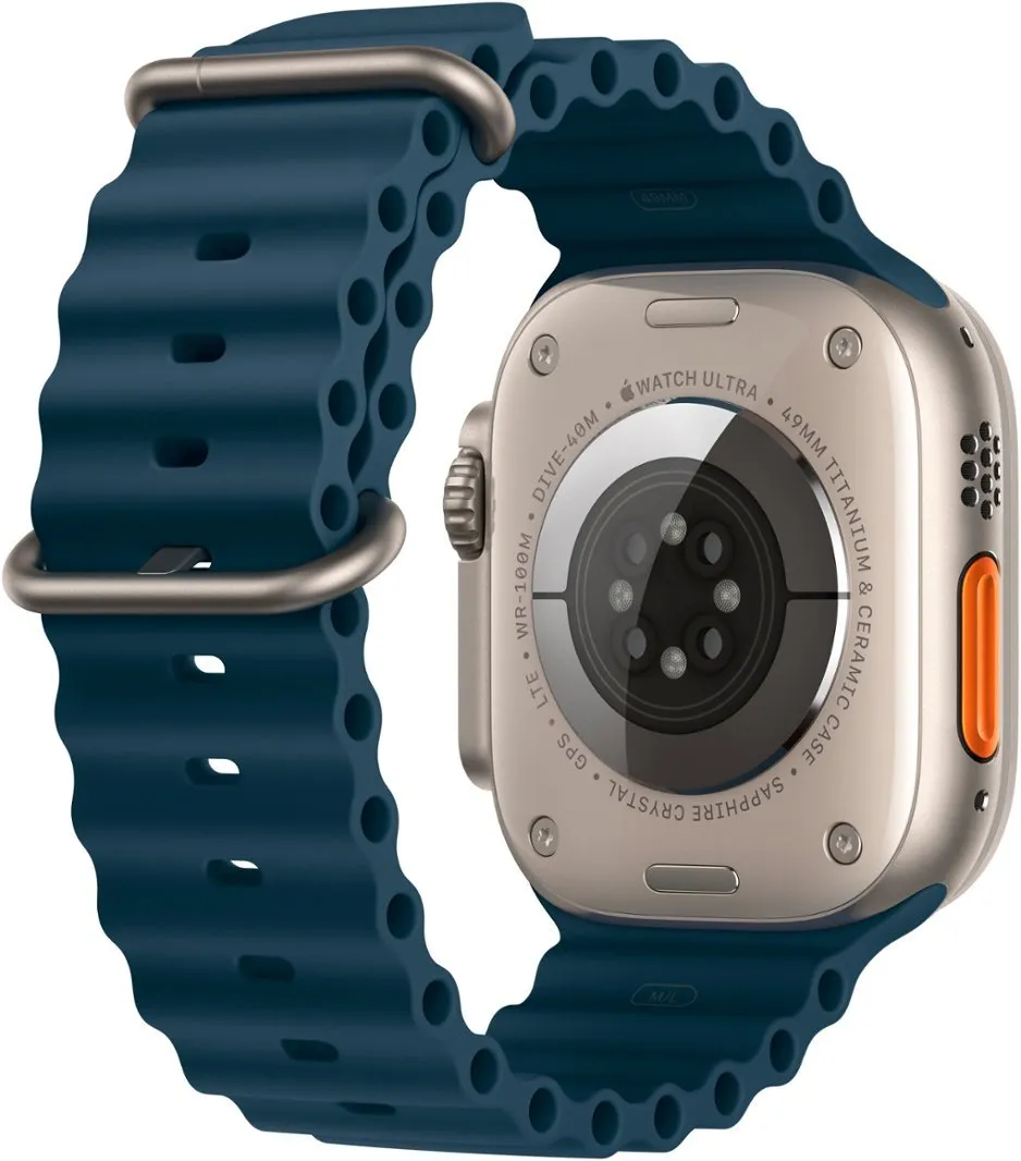 Часы Apple watch Ultra 2 49mm Titanium Case GPS+Cellular Ocean Band Blue