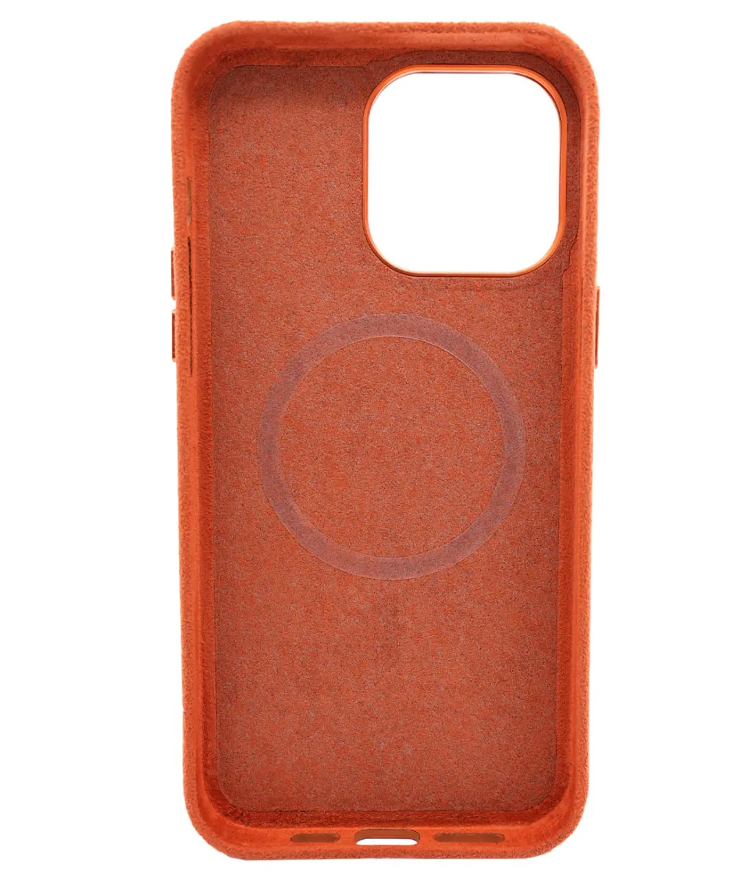Чехол из алькантары для iPhone 14 Pro Max с MagSafe Оранжевый