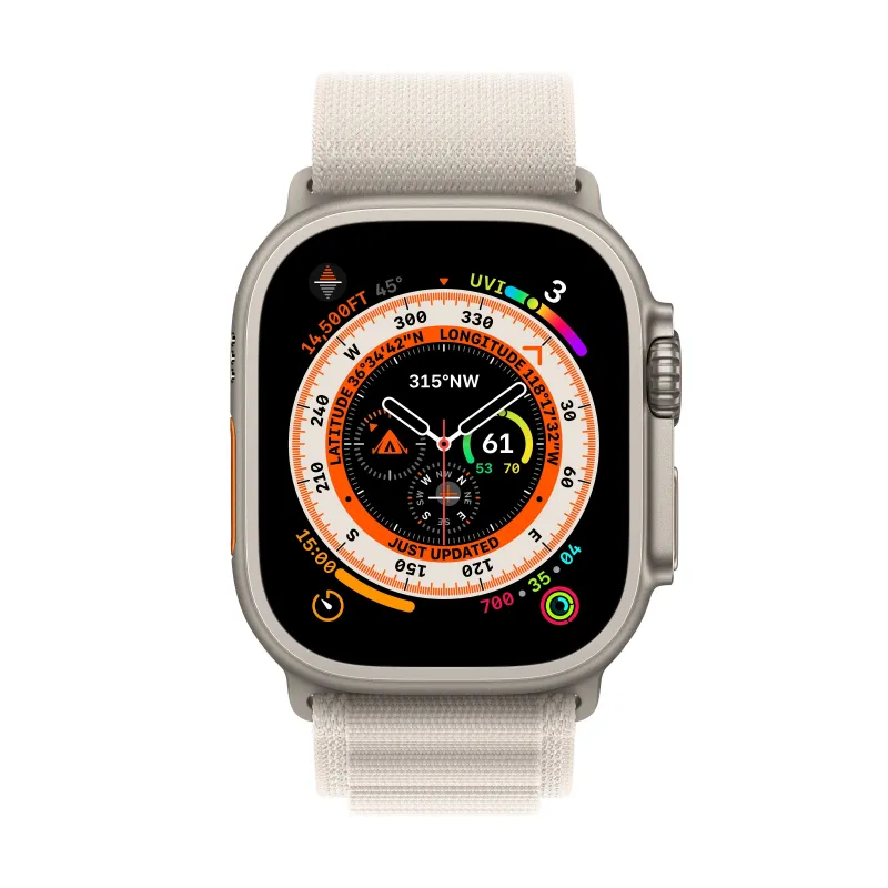 Часы Apple watch Ultra 49mm Titanium Case GPS+Cellular Alpine Loop Starlight L