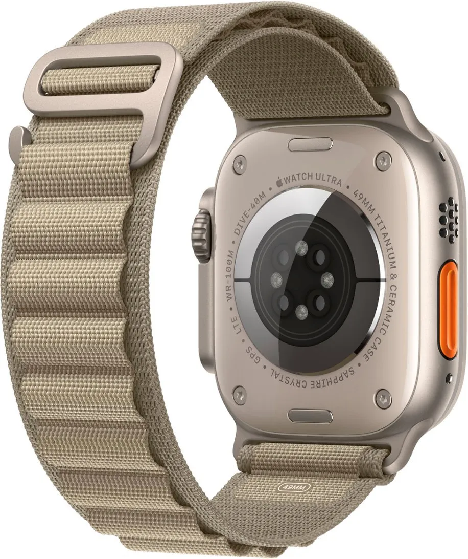 Часы Apple watch Ultra 2 49mm Titanium Case GPS+Cellular Alpine Loop Olive S