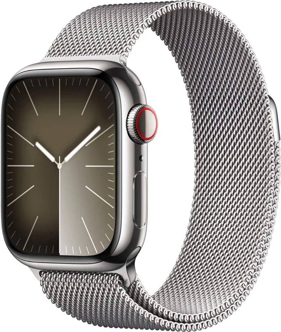 Часы Apple Watch Series 9 41mm Stainless Steel Case Milanese Loop Silver