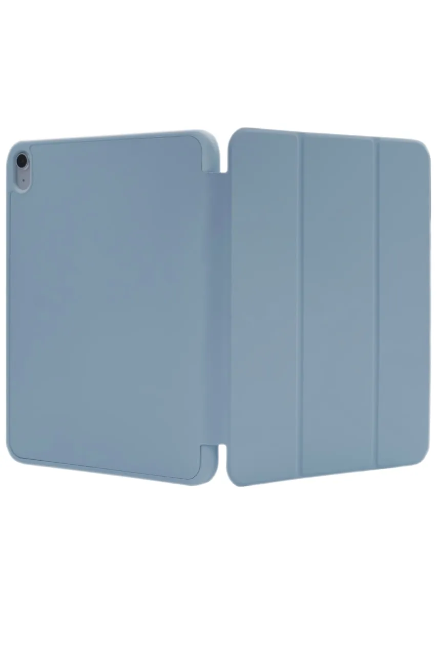 Чехол-книжка для iPad 10 3 загиба силиконовый с рамкой Голубой